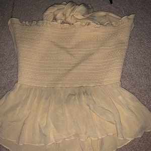 NWT yellow Pacsun tube top